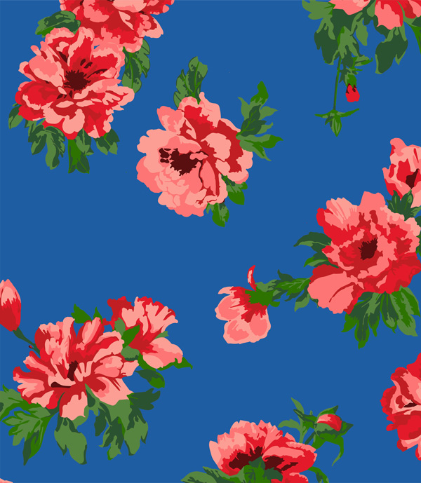 Flower print by Raisa Kingma for Fabienne CHapo